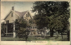 Vacation House Halesite, NY Long Island Postcard Postcard