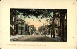 Charlotte Street Looking South Saint John, NB Canada New Brunswick Postcard Postcard