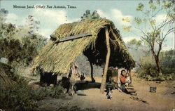 Mexican Jacal (Hut) San Antonio, TX Postcard Postcard