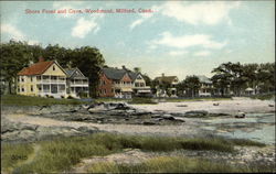 Shore Front and Cove, Woodmont Postcard