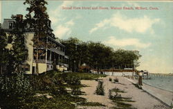 Sound View Hotel and Shore on Walnut Beach Postcard