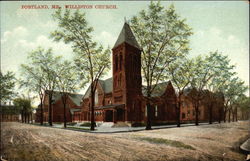 Williston Church Postcard