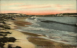 Bathing Beach at Long Island Portland, ME Postcard Postcard