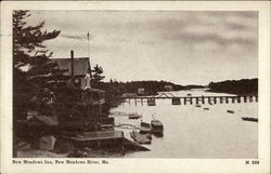 New Meadows Inn, New Meadows River Bath, ME Postcard Postcard