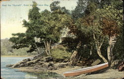 Near the "Gurnett" - Great Island, Casco Bay Portland, ME Postcard Postcard