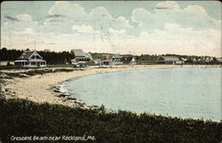 Crescent Beach View Postcard