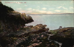 Tip End of USA Lubec, ME Postcard Postcard