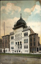 Temple Building Postcard