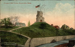 Prospect Hill Tower Somerville, MA Postcard Postcard