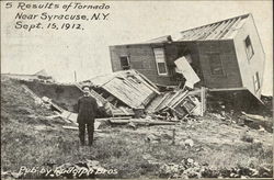 Results of Tornado, September 15,1912 Postcard