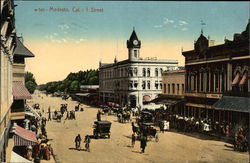 I Street Modesto, CA Postcard Postcard