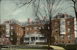 St. Marie's Home for Working Girls Providence, RI Postcard Postcard