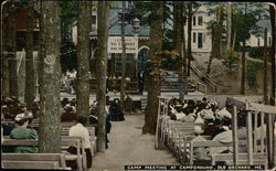 Camp Meeting at Campground Postcard