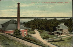 Silver Lake and Pumping Station Brockton, MA Postcard Postcard