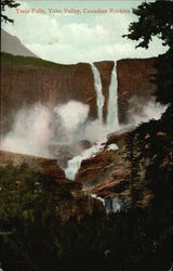 Twin Falls, Yoho Valley, Canadian Rockies British Columbia Canada Postcard Postcard