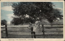 Under the Old Apple Tree Garberville, CA Postcard Postcard