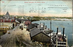 Boat Docks Postcard