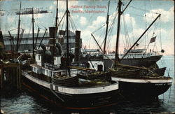 Halibut Fishing Boats Postcard