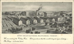 Estey Organ Factories Brattleboro, VT Postcard Postcard