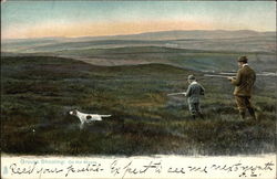 Grouse Shooting on the Moors Postcard