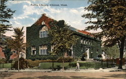 Public Library Clinton, MA Postcard Postcard