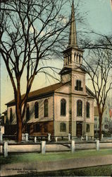 Unitarian Church Clinton, MA Postcard Postcard