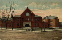 Clinton High School Massachusetts Postcard Postcard