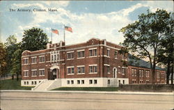 The Armory Clinton, MA Postcard Postcard