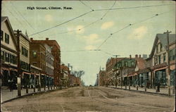 High Street View Postcard