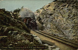 Cut on the B & M RR near Wachusett Dam Postcard