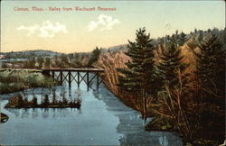 Valley from Wachusett Reservoir Postcard