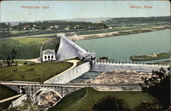 Metropolitan Dam Clinton, MA Postcard Postcard