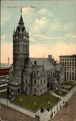 City Hall Holyoke, MA Postcard Postcard