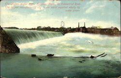 The Million Dollar Dam Holyoke, MA Postcard Postcard