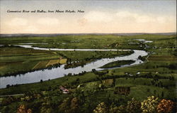 Connecticut River and Hadley from Mount Holyoke Postcard