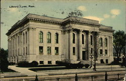 Library Building Lynn, MA Postcard Postcard