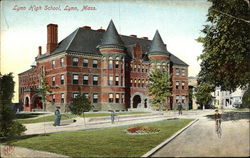 Lynn High School Massachusetts Postcard Postcard