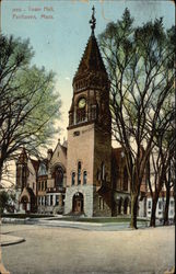 Town Hall Fairhaven, MA Postcard Postcard