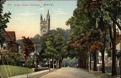 Green Street Fairhaven, MA Postcard Postcard