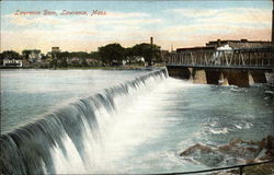 Lawrence Dam Massachusetts Postcard Postcard