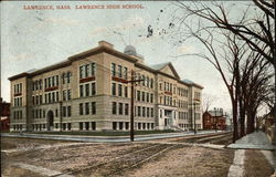 Lawrence High School Massachusetts Postcard Postcard