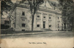 Post Office Lawrence, MA Postcard Postcard