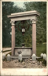 Wells Fountain Brattleboro, VT Postcard Postcard