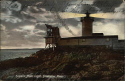 Eastern Point Light Gloucester, MA Postcard Postcard