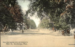 Main Street View Stockbridge, MA Postcard Postcard