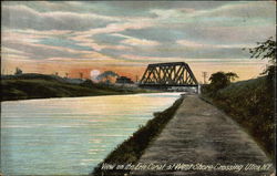 View on the Erie Canal at West Shore Crossing Postcard