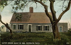 Doten House, Built in 1660 Plymouth, MA Postcard Postcard