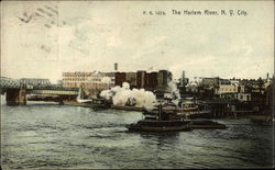 The Harlem River New York, NY Postcard Postcard