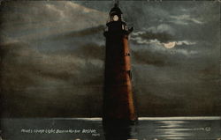 Minots Ledge Light in Boston Harbor Postcard