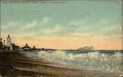 Surf at Revere Beach Massachusetts Postcard Postcard